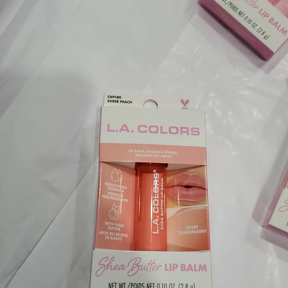 2pack shea butter enriched sheer transparent lip balms new‎